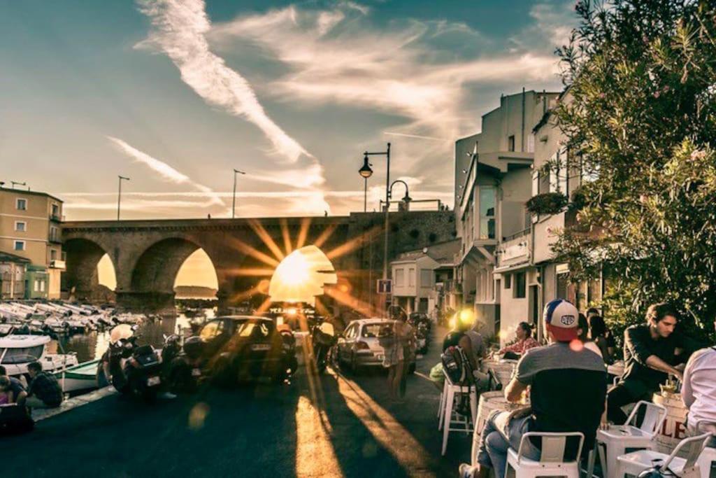 Superbe Logement Au Vallon Des Auffes Marseille Exteriör bild